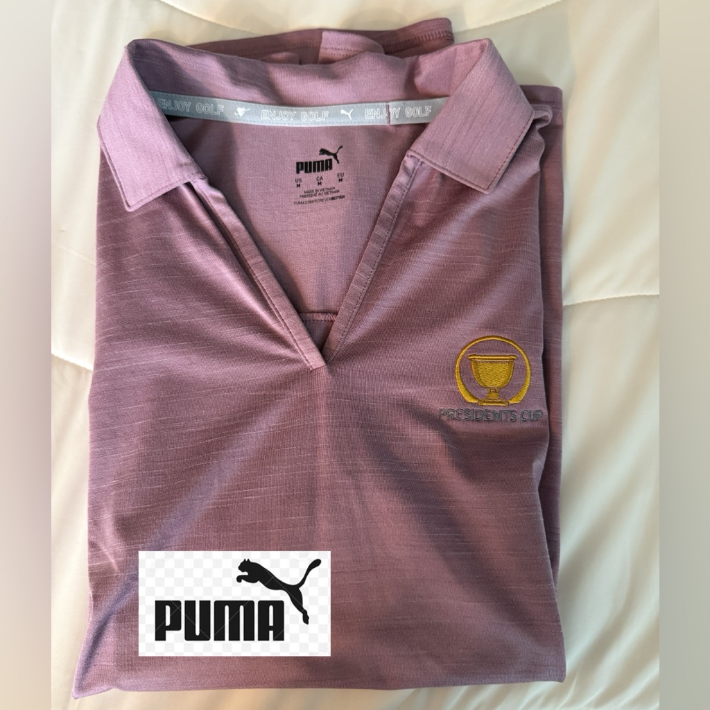 Puma Presidents Cup VNeck Golf Shirt